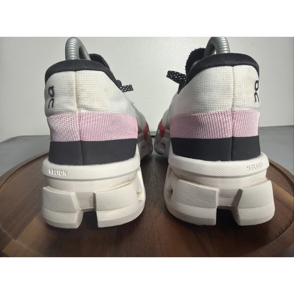 On Cloudmonster 2 Womens Size 8 Ivory Red Running Shoes 3WE10113193